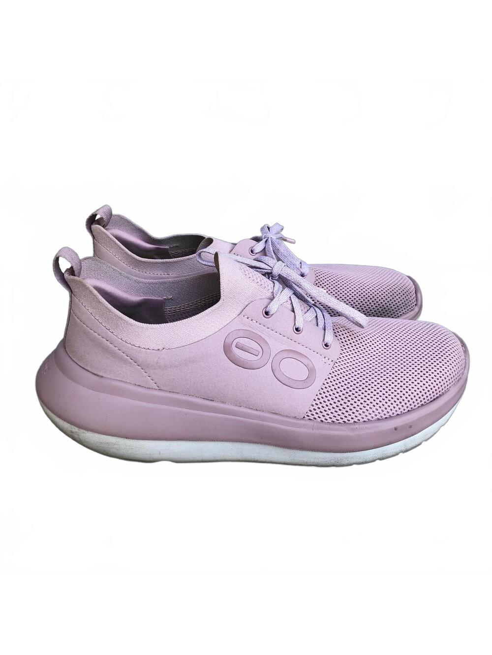 OOFOS OOmy Stride Recovery Sneaker Stardust Soft Pink Women's 11